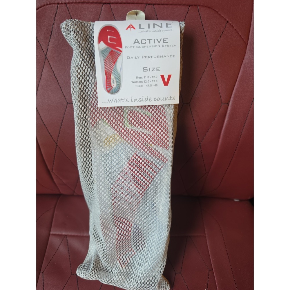 Aline Red All Day Insoles Size P Men's 11- 12 Women's 12-13